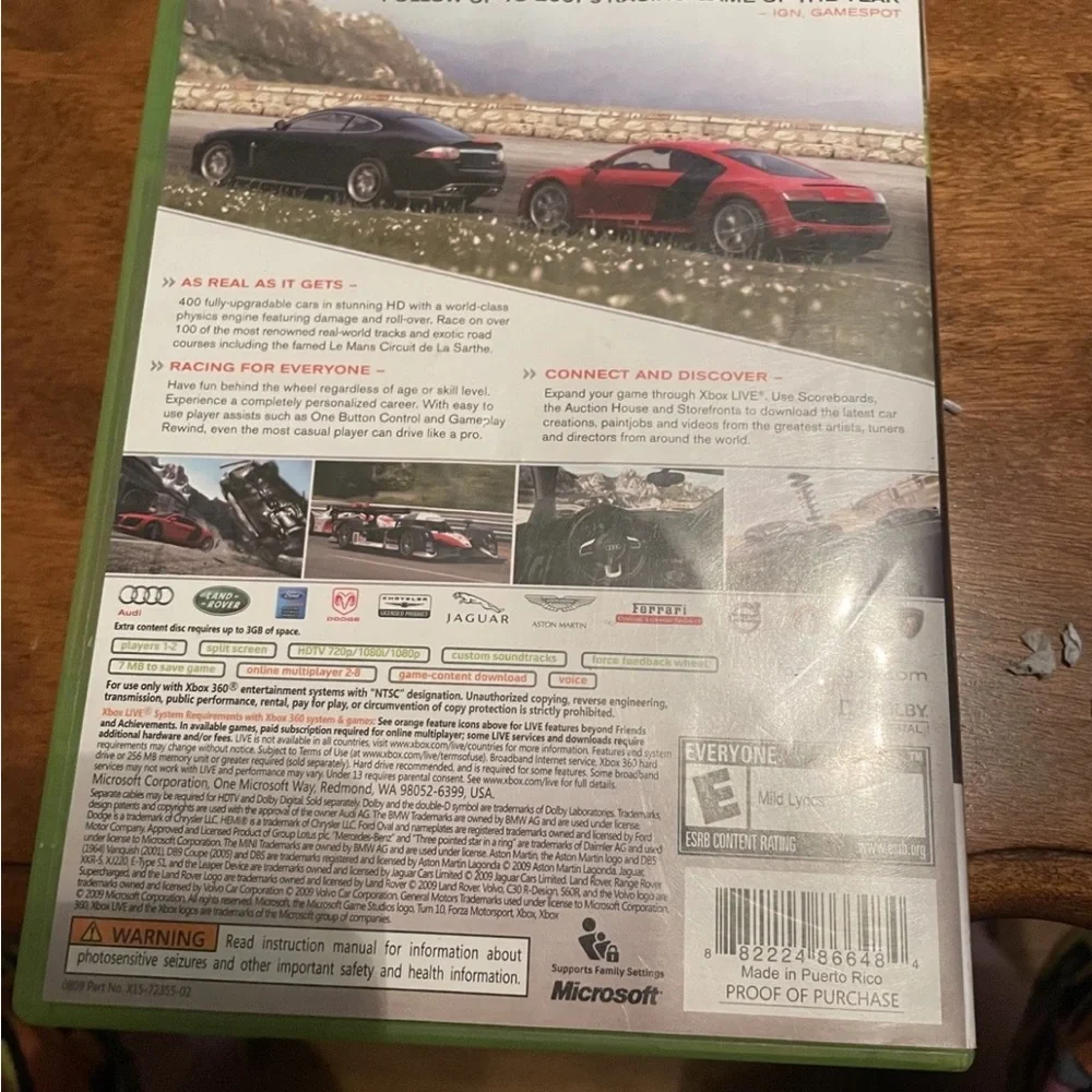 Microsoft Forza Motorsport 3 for Xbox 360 - Black and Red